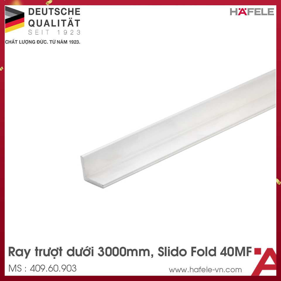 Ray Trượt Dưới Dài 3000mm Hafele 409.60.903