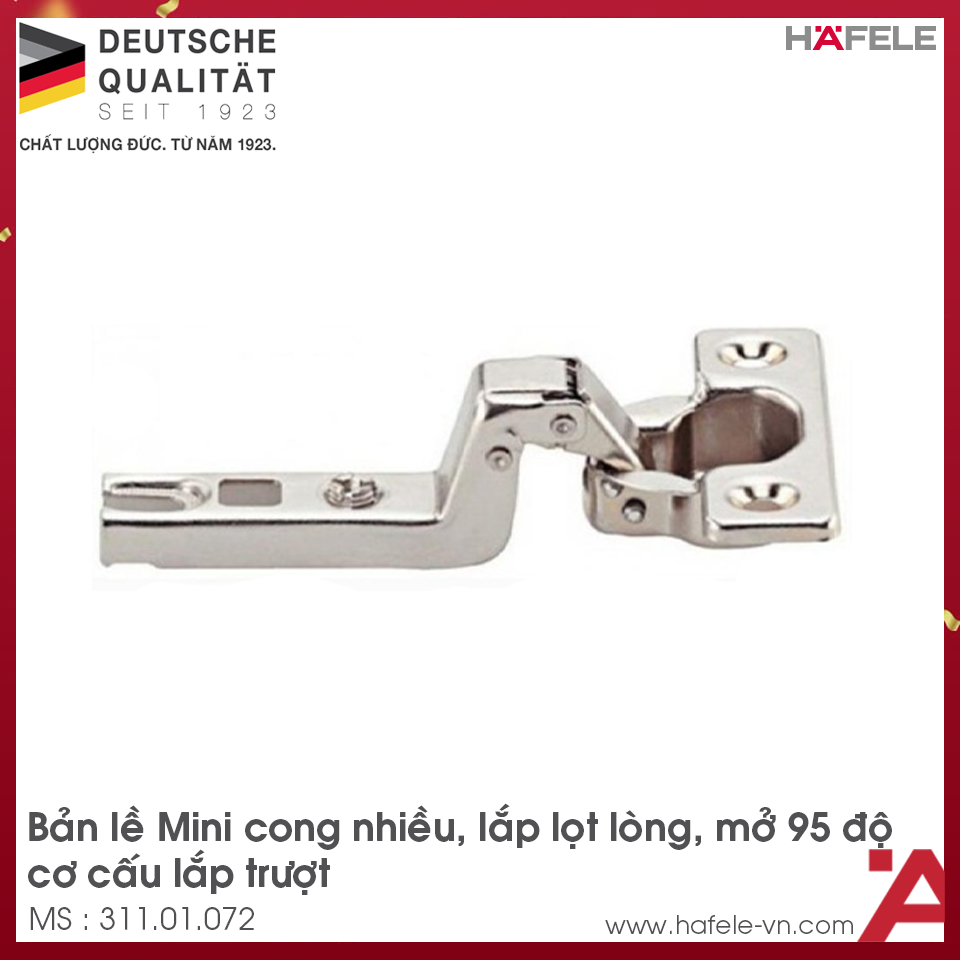 Bản Lề Lọt Lòng Metalla Mini A 110º Hafele 311.01.072