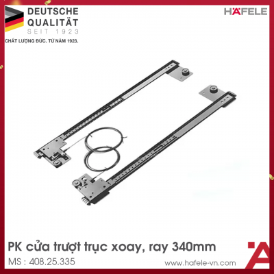 Phụ Kiện Cửa Trượt Xoay Ray 340mm Slido Eclip 16IF/VF Hafele 408.25.335