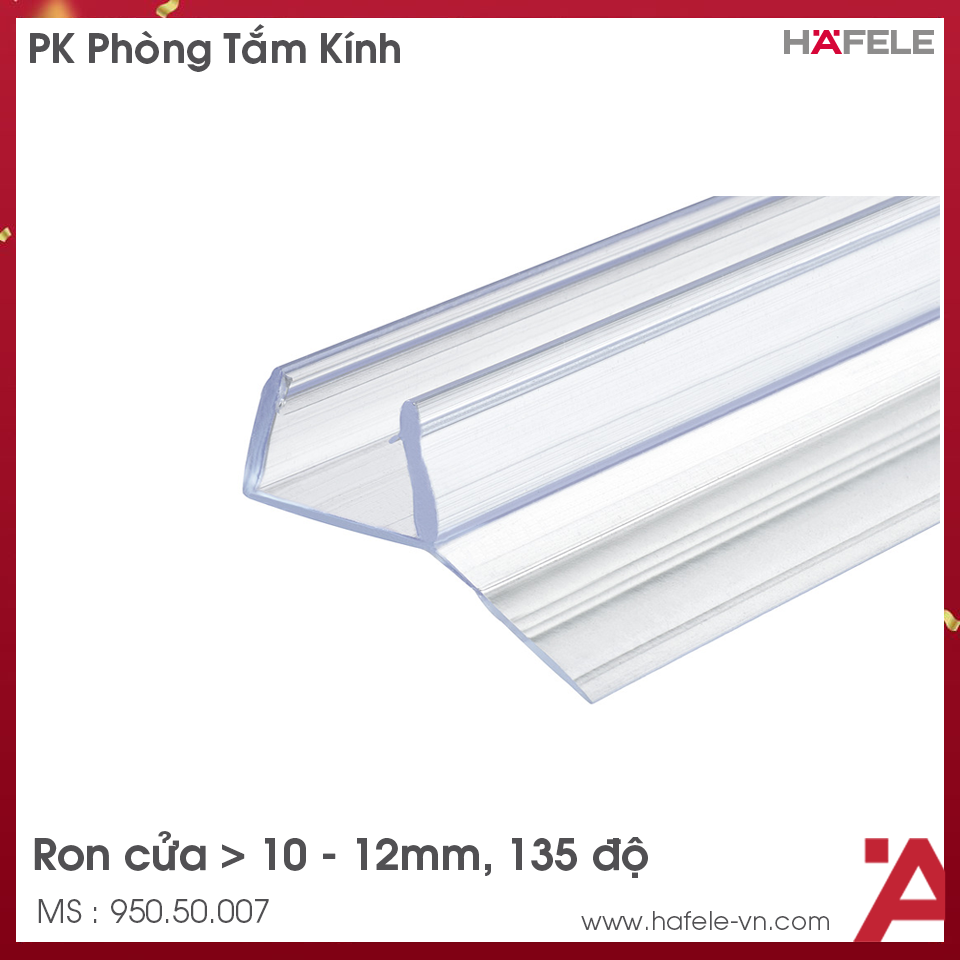 Ron Cửa Kính 135º Kính Dày 10 - 12mm Hafele 950.50.007