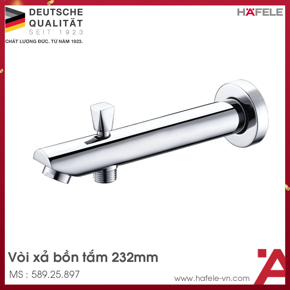 Vòi Xả Bồn Tắm Active 232mm Hafele 589.25.897