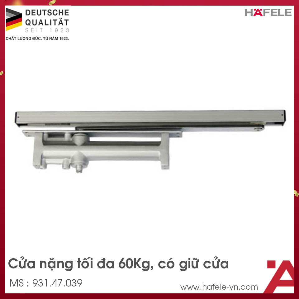 Thiết Bị Đóng Cửa Tự Động Lắp Âm 60Kg Hafele 931.47.039