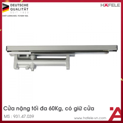Thiết Bị Đóng Cửa Tự Động Lắp Âm 60Kg Hafele 931.47.039