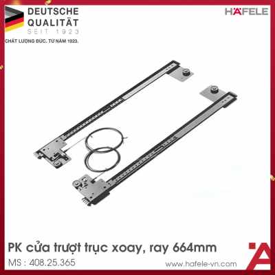 Phụ Kiện Cửa Trượt Xoay Ray 664mm Slido Eclip 16IF/VF Hafele 408.25.365