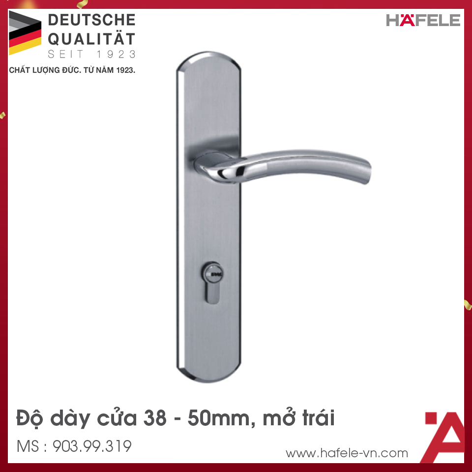 Tay Nắm Gạt Mở Trái C/C 72MM Hafele 903.99.319