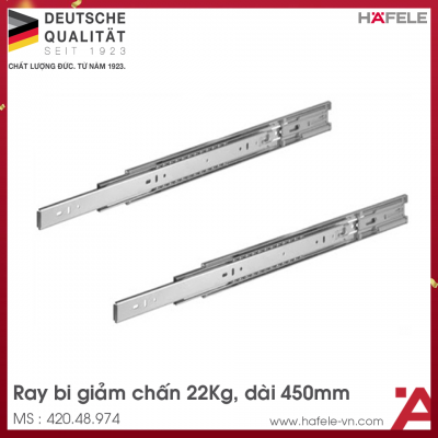 Ray Bi Giảm Chấn 450mm Hafele 420.48.974