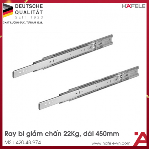 Ray Bi Giảm Chấn 450mm Hafele 420.48.974