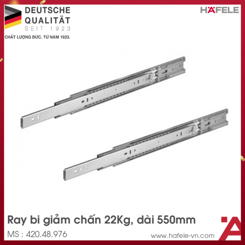 Ray Bi Giảm Chấn 550mm Hafele 420.48.976