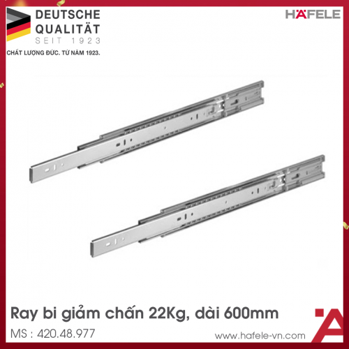 Ray Bi Giảm Chấn 600mm Hafele 420.48.977