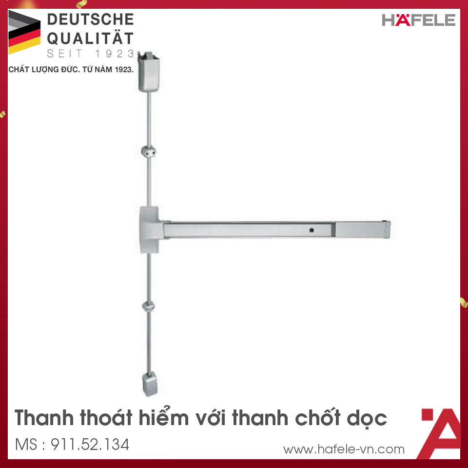 Thanh Thoát Hiểm Với Chốt Dọc Hafele 911.52.134
