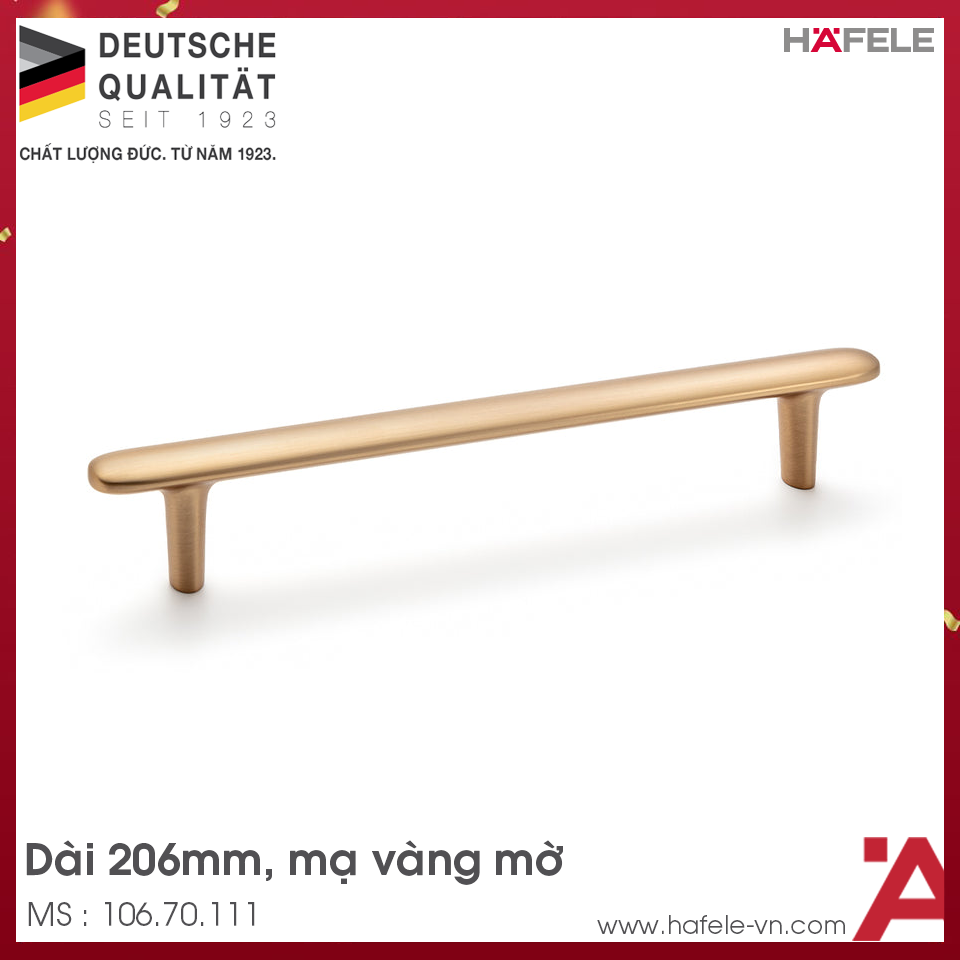Tay Nắm Tủ 206mm H2135 Hafele 106.70.111
