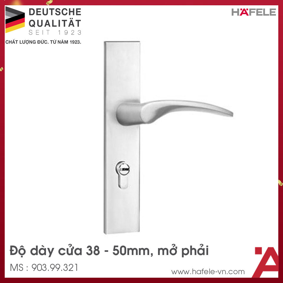 Tay Nắm Gạt Mở Phải C/C 72mm Hafele 903.99.321