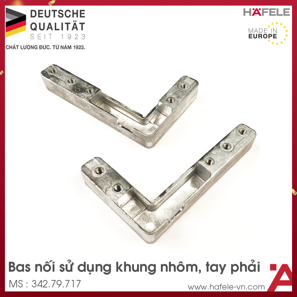 Bas Nối Sử Dụng Với Khung Nhôm Hafele 342.79.717