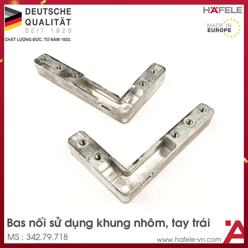 Bas Nối Sử Dụng Với Khung Nhôm Hafele 342.79.718