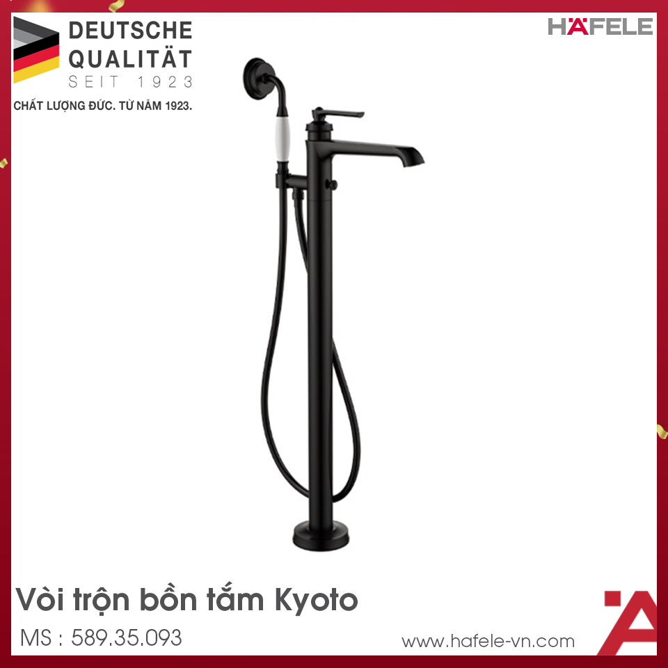 Bộ Trộn Bồn Tắm Đặt Sàn Kyoto Hafele 589.35.093