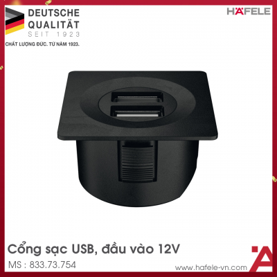 Cổng Sạc USB 12V Hafele 833.73.754