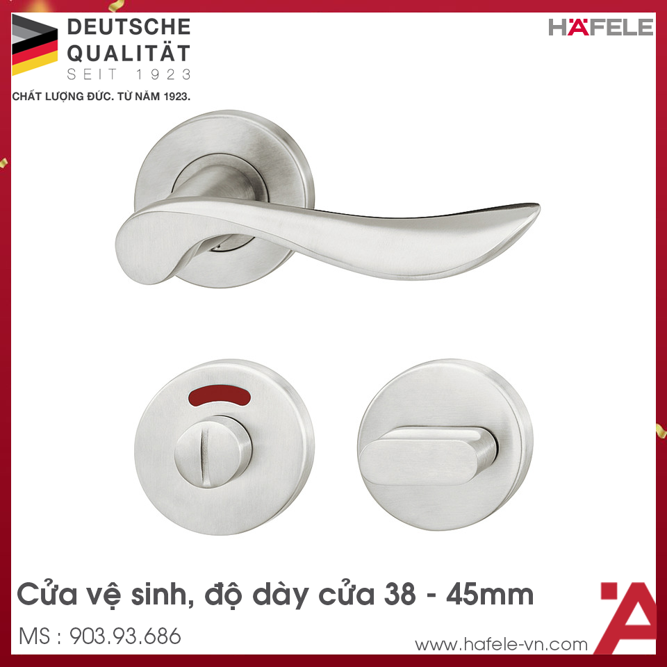Tay Nắm Gạt Cửa Vệ Sinh Hafele 903.93.686