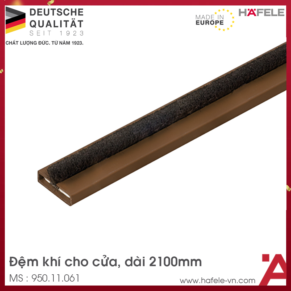 Đệm Cửa Chống Cháy & Chống Khói Hafele 950.11.061
