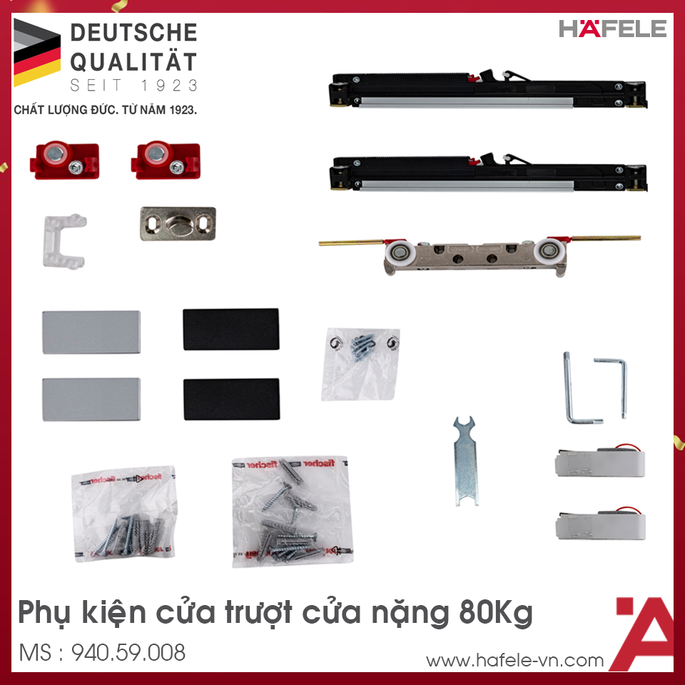 Phụ Kiện Cửa Trượt Slido Design 80-M Hafele 940.59.008