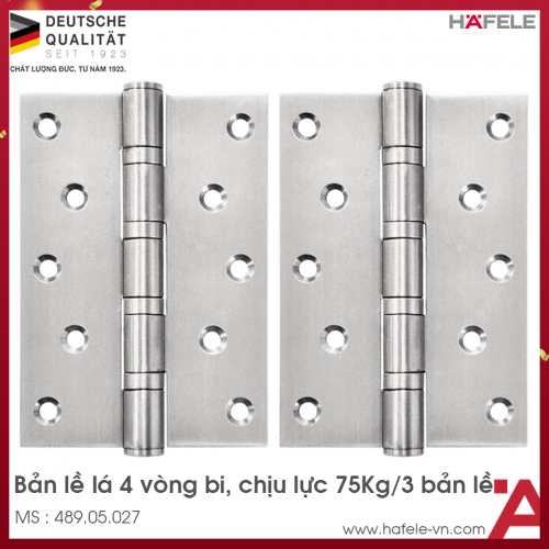 Bản Lề Lá 4 Vòng Bi Hafele 489.05.027