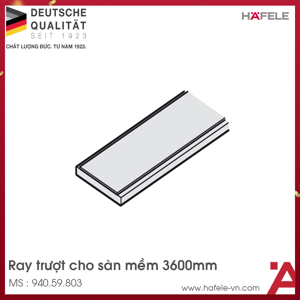 Ray Dưới Cho Sàn Mềm 3600mm Hafele 940.59.803