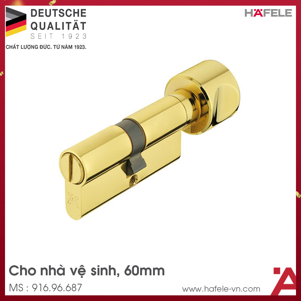 Ruột Khóa Cửa Nhà WC 60mm Hafele 916.96.687