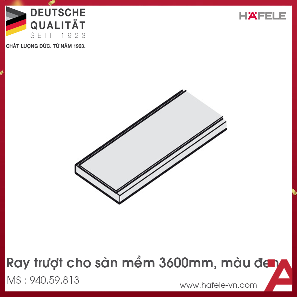 Ray Dưới Cho Sàn Mềm 3600mm Hafele 940.59.813