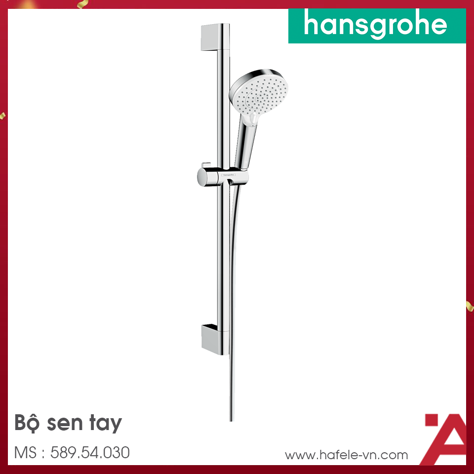 Bộ Sen Tay Crometta Có Thanh Trượt Hansgrohe 589.54.030