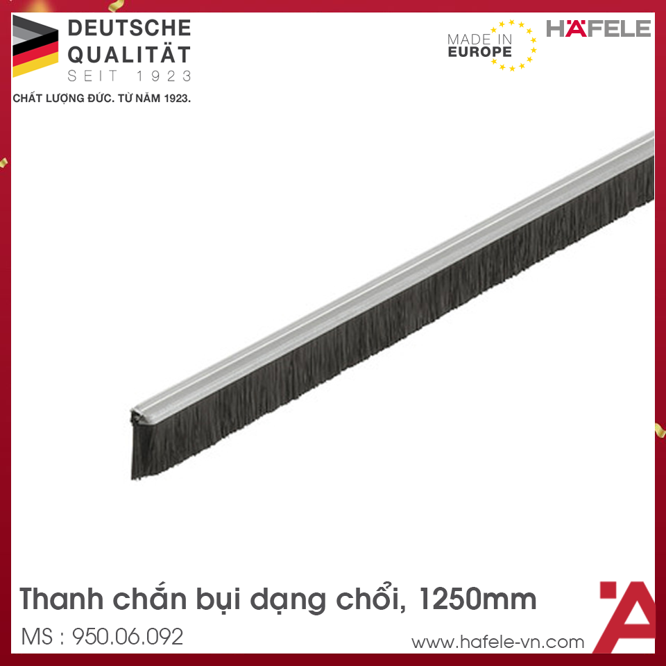 Thanh Chắn Bụi Dạng Chổi Hafele 950.06.092