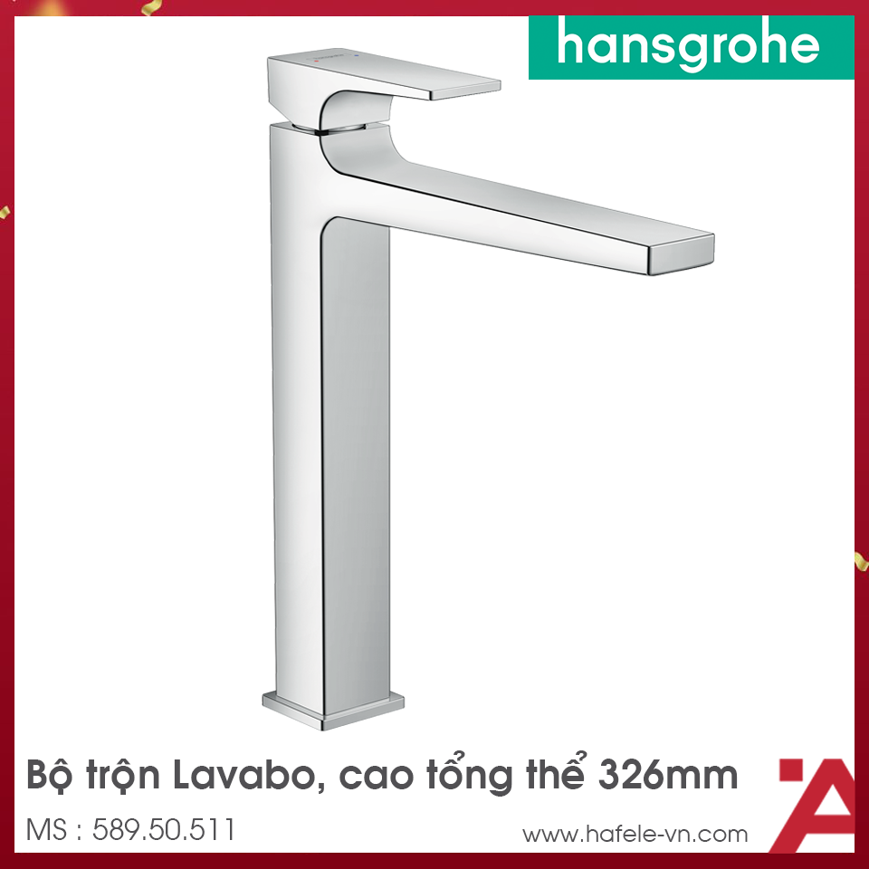 Vòi Trộn Lavabo Metropol 260 Hansgrohe 589.50.511