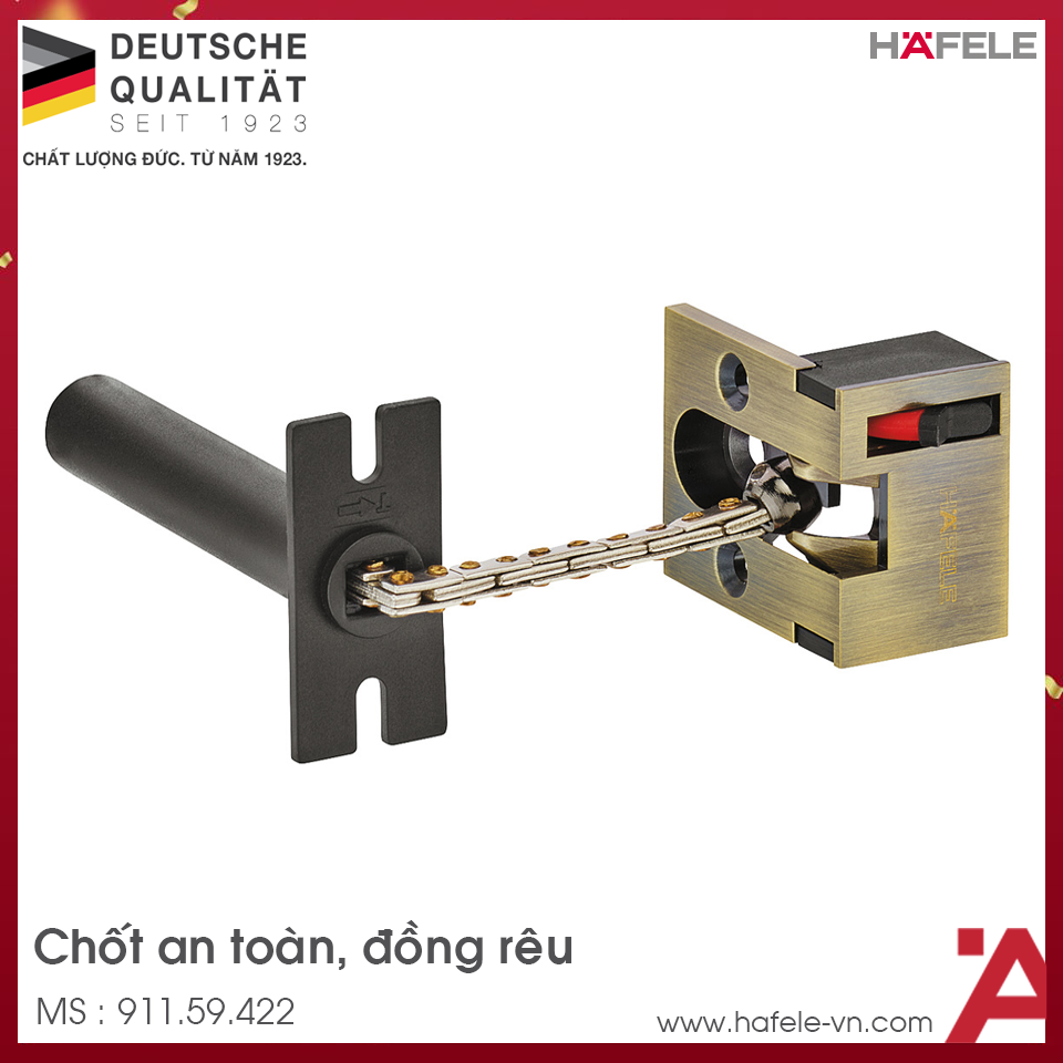 Chốt An Toàn Dạng Xích Hafele 911.59.422