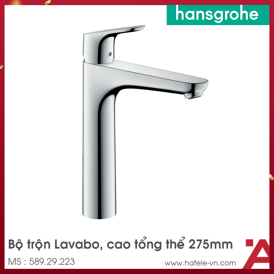 Vòi Trộn Lavabo Focus 190 Hansgrohe 589.29.223