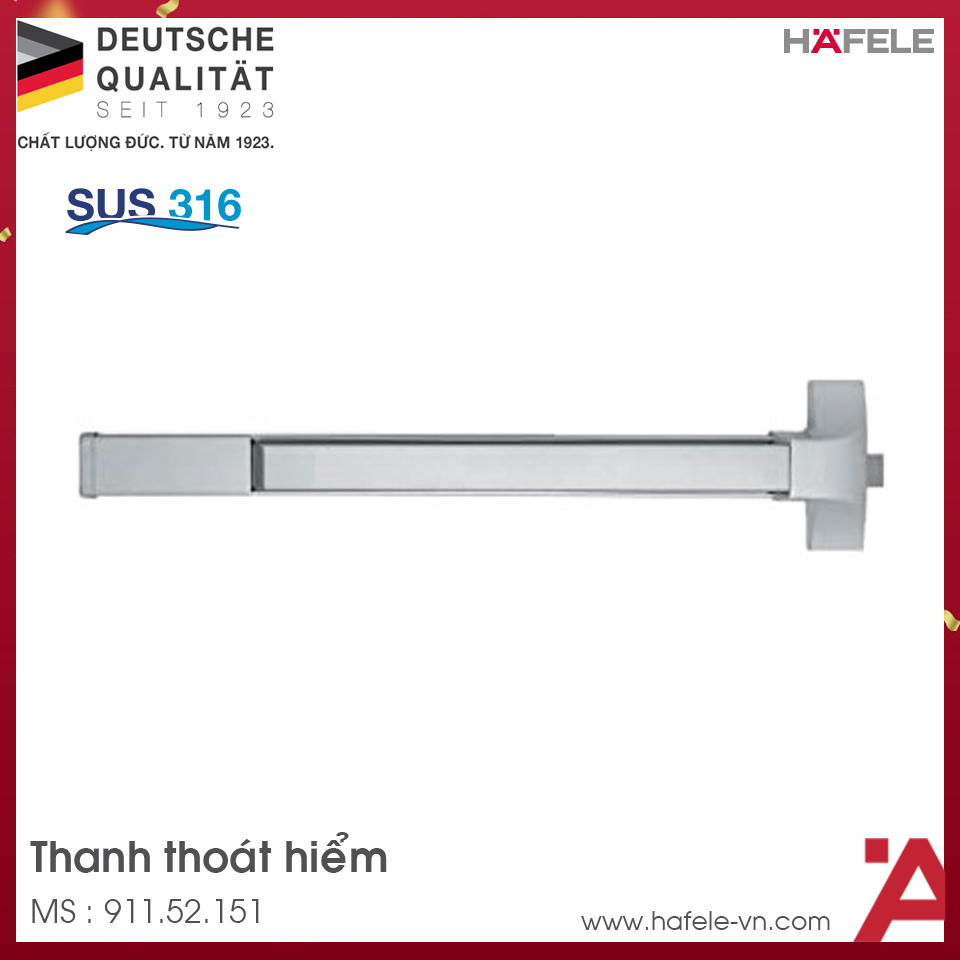Thanh Thoát Hiểm Hafele 911.52.151