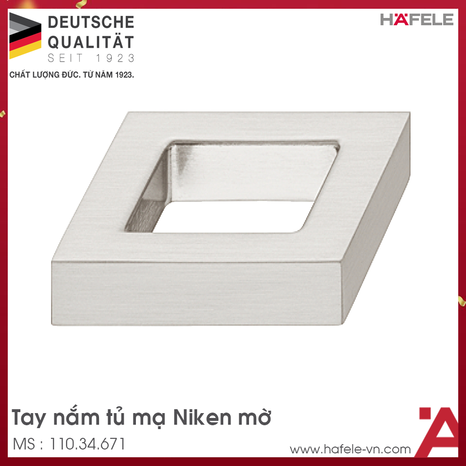 Tay Nắm Tủ H1320 Hafele 110.34.671