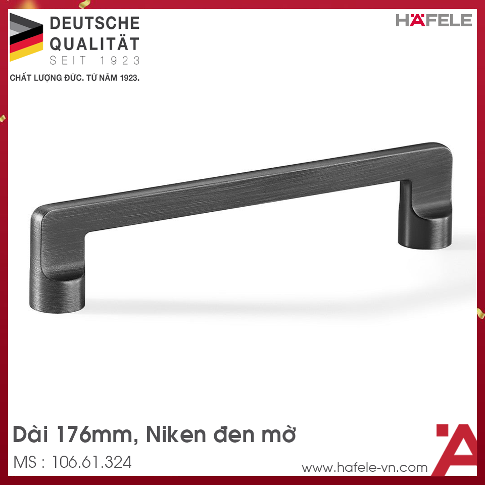 Tay Nắm Tủ 176mm Hafele 106.61.324