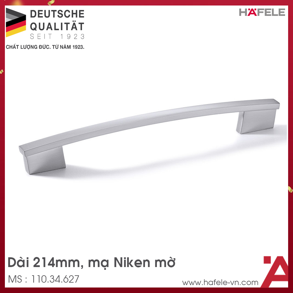 Tay Nắm Tủ 214mm H1345 Hafele 110.34.627
