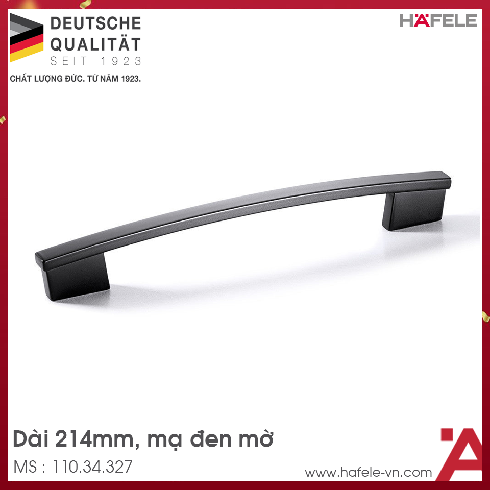 Tay Nắm Tủ 214mm H1345 Hafele 110.34.327