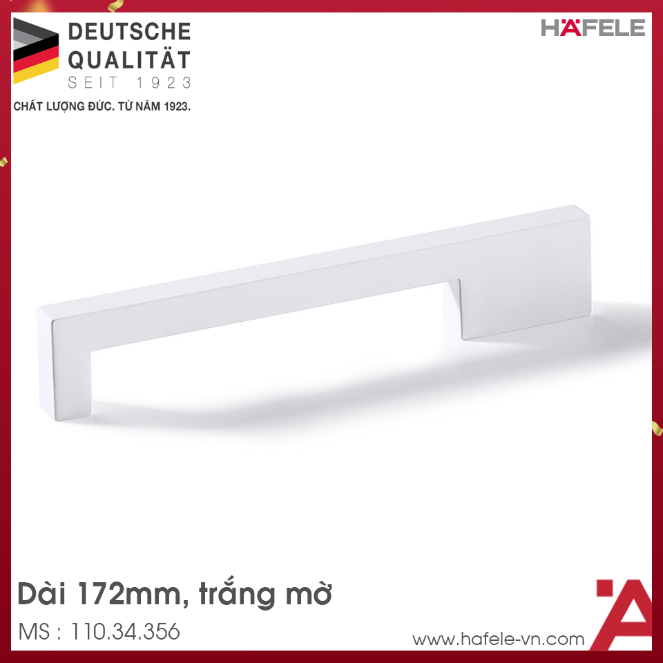 Tay Nắm Tủ 172mm H1380 Hafele 110.34.356