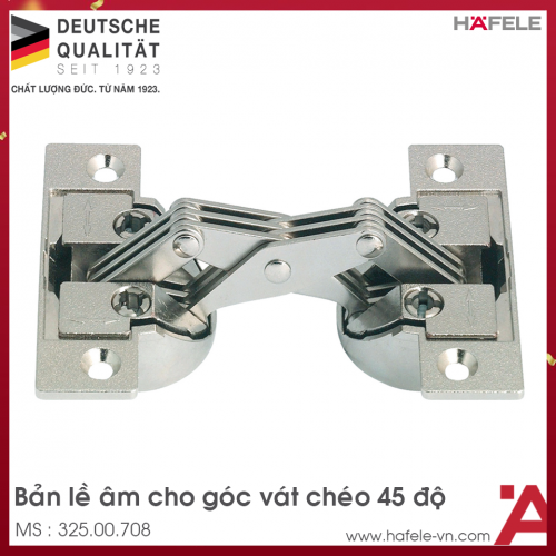 Bản Lề Tủ Mitred Cho Góc Vát Chéo 45º Hafele 325.00.708