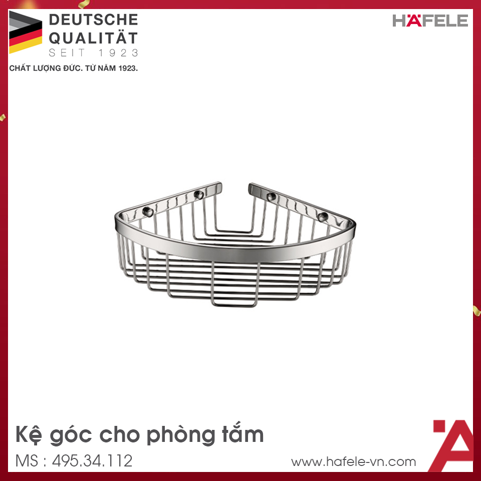 Kệ Góc Cho Phòng Tắm Hafele 495.34.112