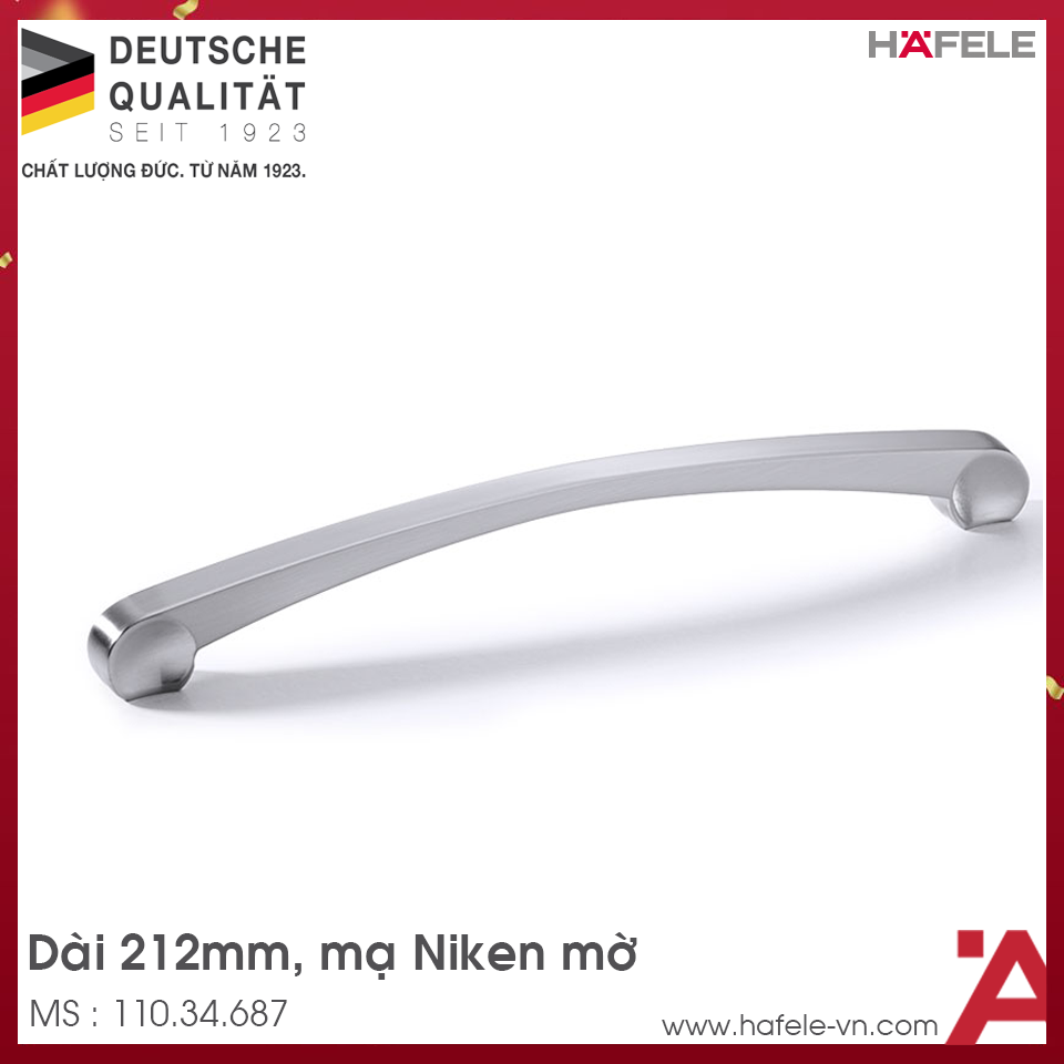 Tay Nắm Tủ 212mm H1325 Hafele 110.34.687