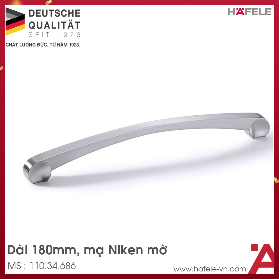 Tay Nắm Tủ 180mm H1325 Hafele 110.34.686