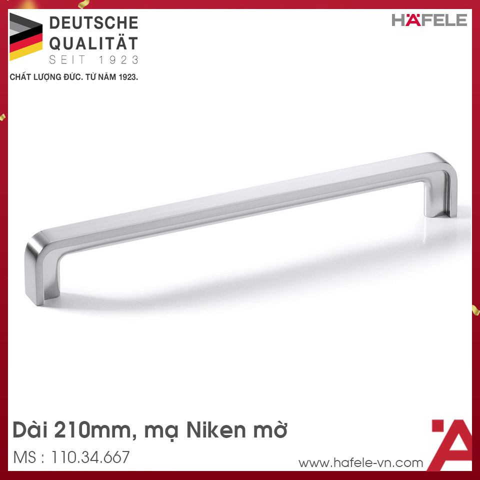 Tay Nắm Tủ 210mm H1386 Hafele 110.34.667