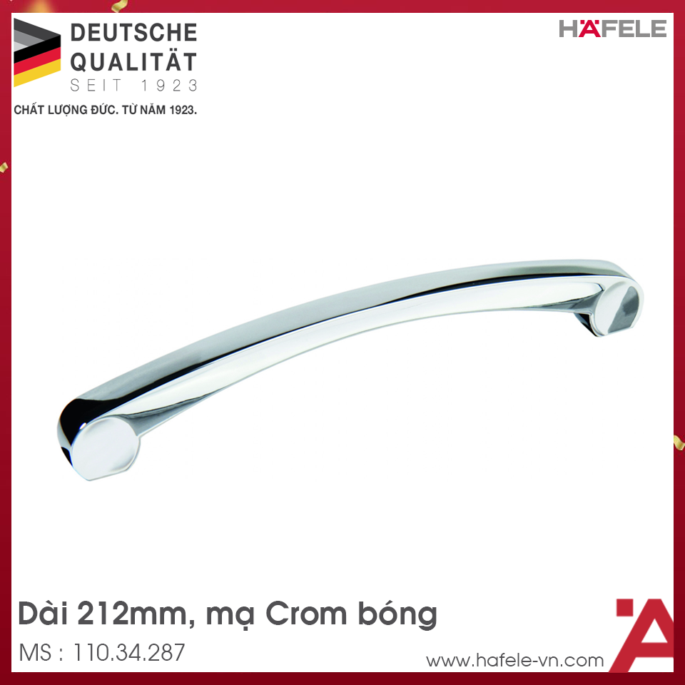 Tay Nắm Tủ 212mm H1325 Hafele 110.34.287