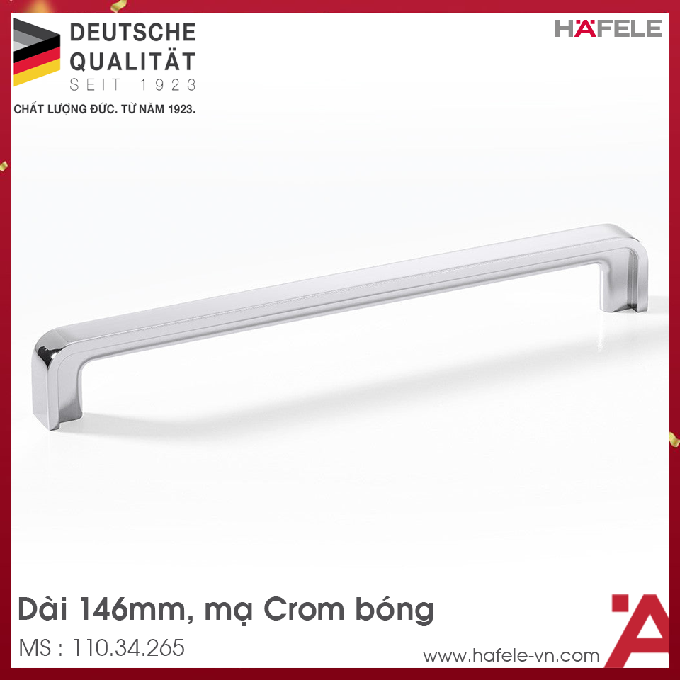 Tay Nắm Tủ 146mm H1385 Hafele 110.34.265