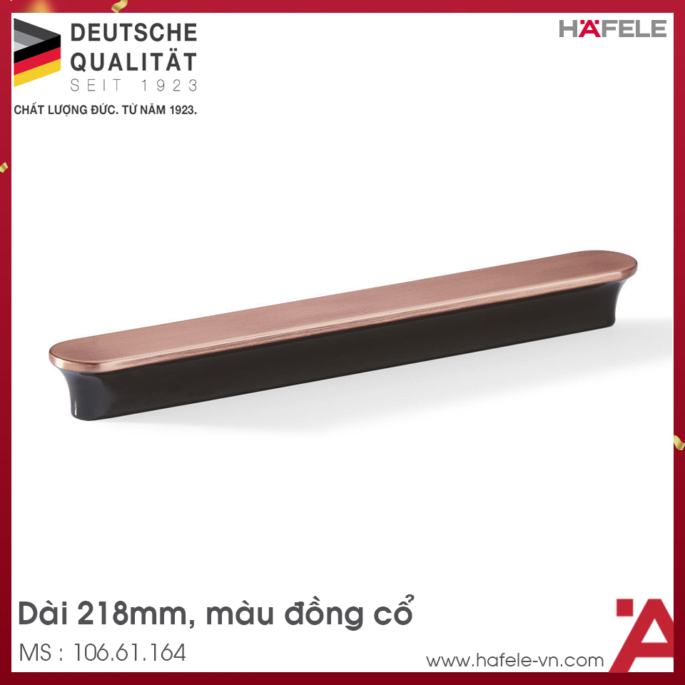 Tay Nắm Tủ 218mm H1520 Hafele 106.61.164