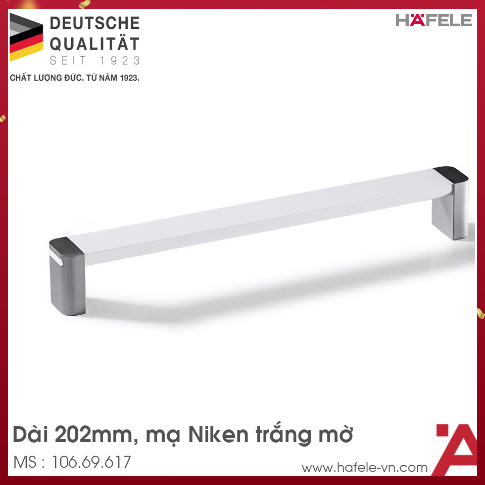 Tay Nắm Tủ 202mm H1365 Hafele 106.69.617