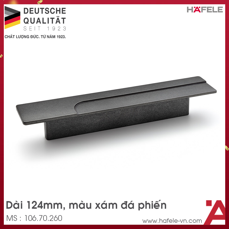 Tay Nắm Tủ 124mm H2195 Hafele 106.70.260