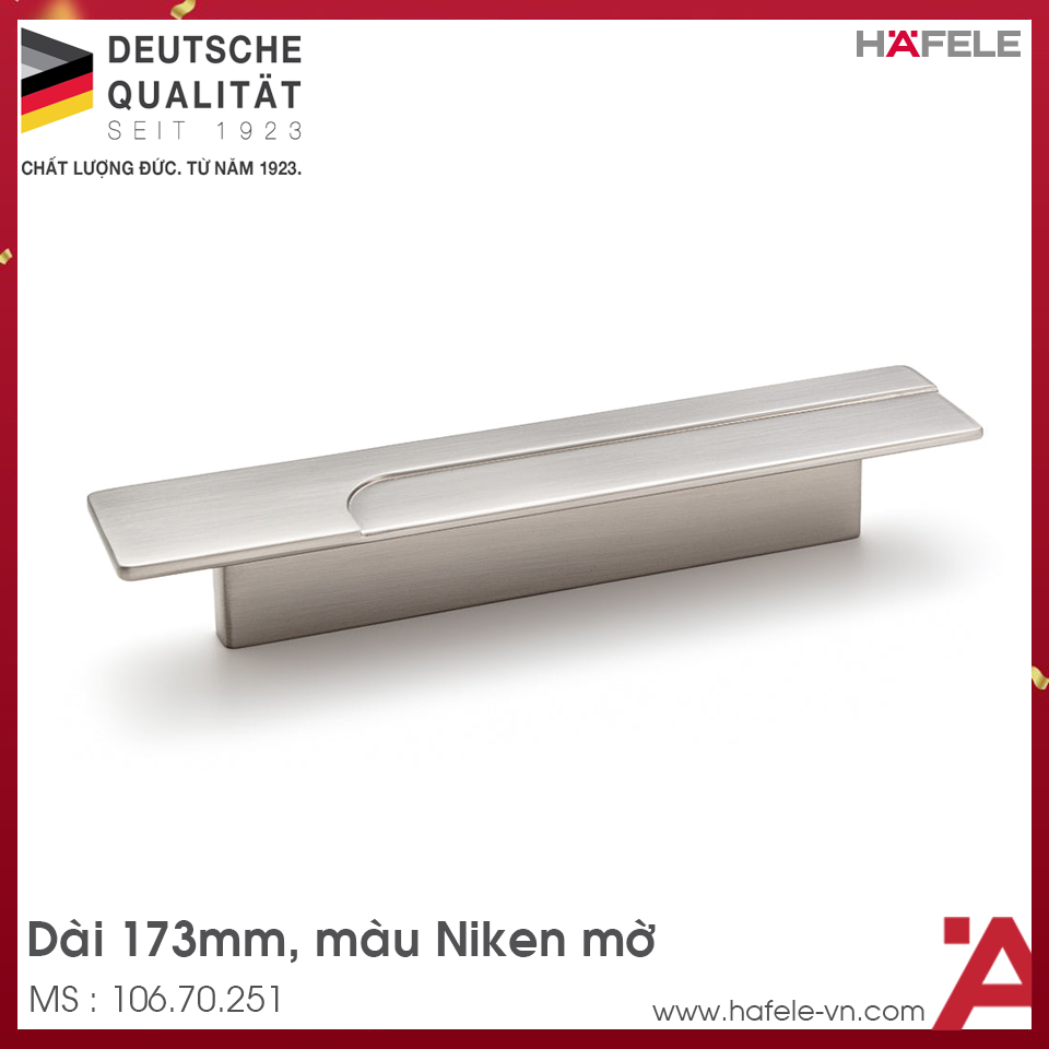 Tay Nắm Tủ 173mm H2195 Hafele 106.70.251