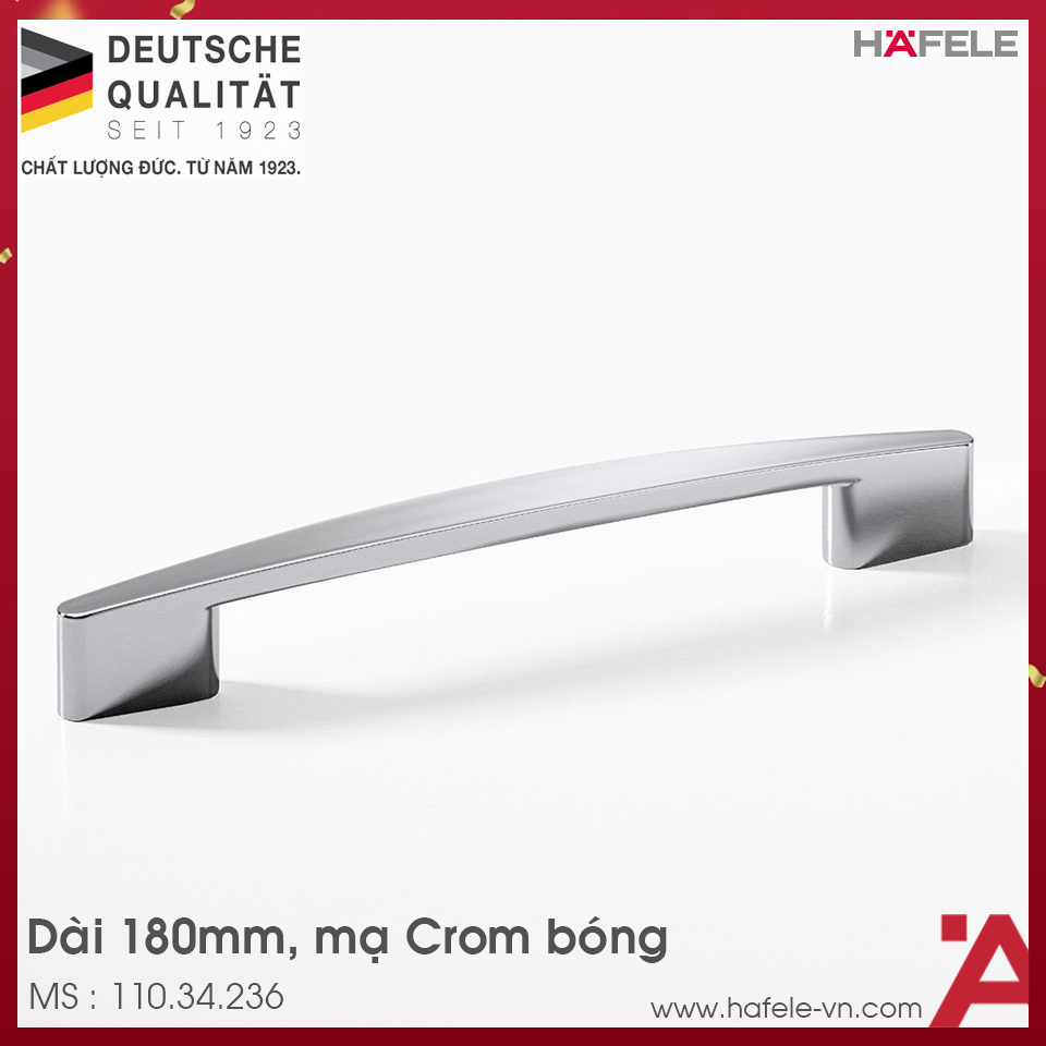Tay Nắm Tủ 180mm H1345 Hafele 110.34.236